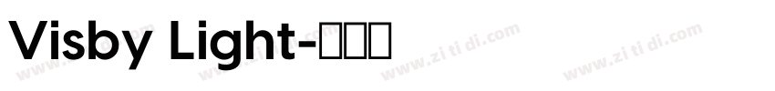 Visby Light字体转换